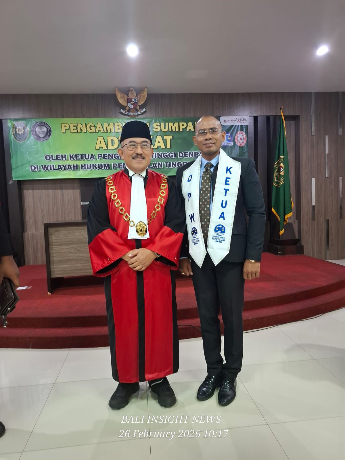 Pengambilan Sumpah Anggota PERADI UTAMA DPW BALI di Pengadilan Tinggi Denpasar