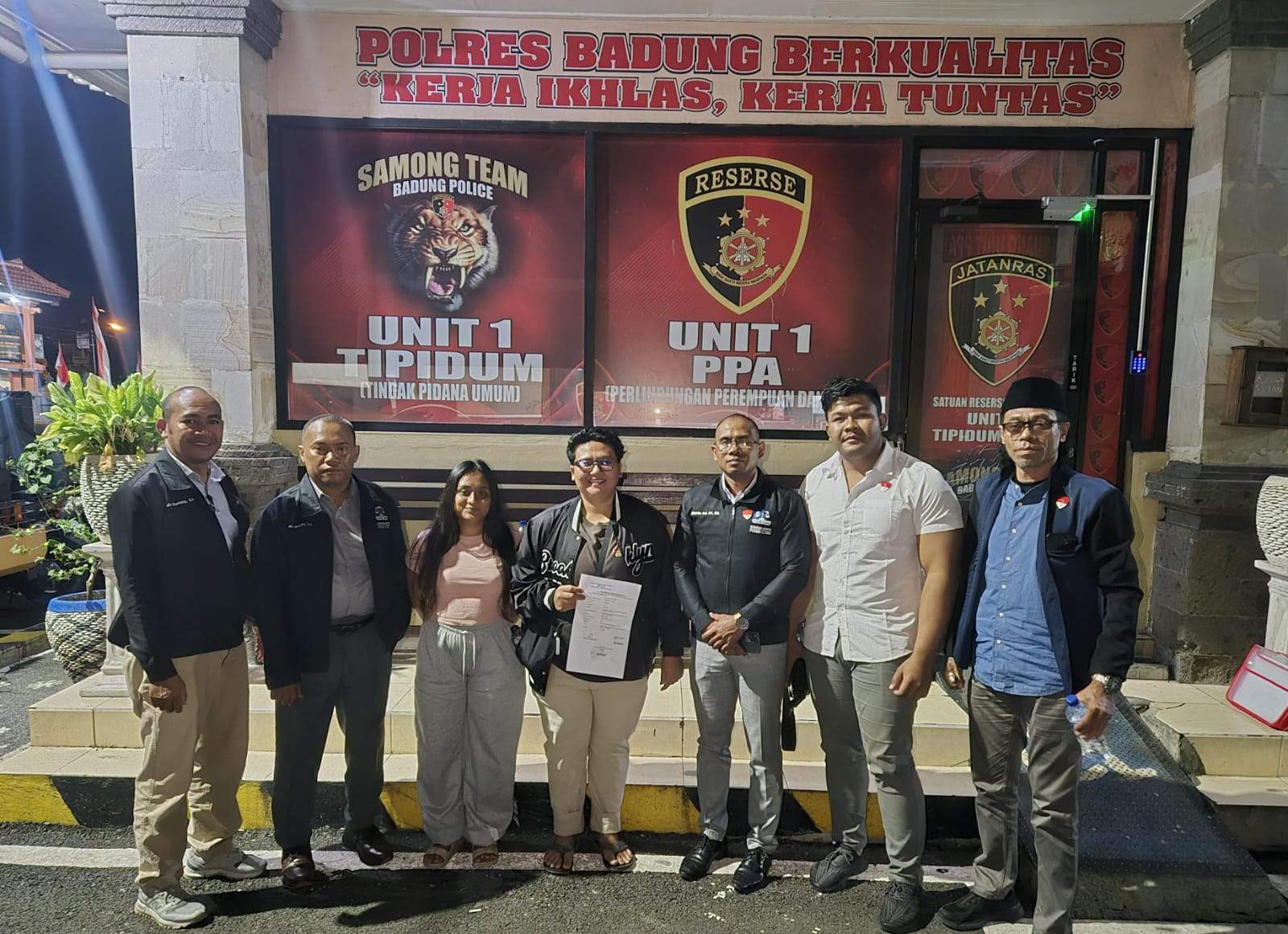 Law Firm James Richard and Partners atensi case 167 di Polres Badung